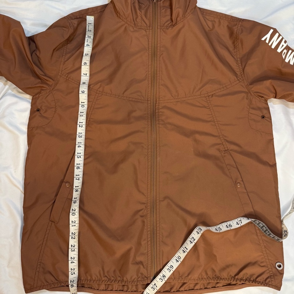 Herschel Supply Co. Packable Brown Voyage Wind Breaker Zip Up Jacket Size Medium - Picture 5 of 10